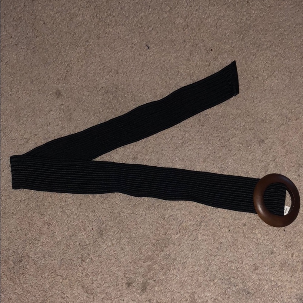 Women’s Black Belt Wit Brown Buckle